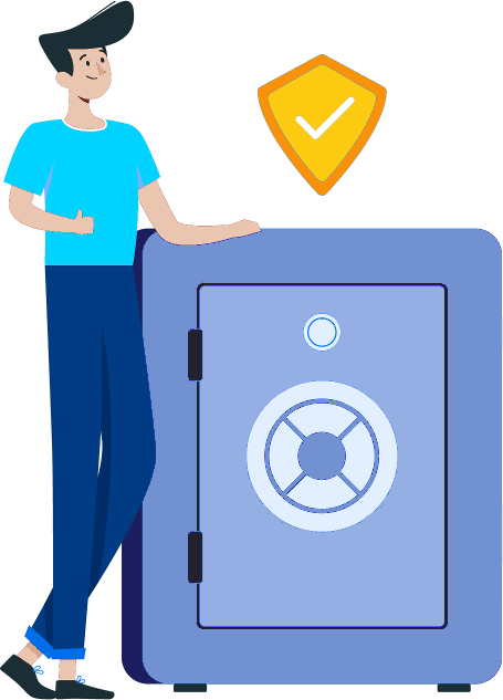 un garçon avec coffret